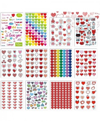 Valentines Day Stickers 544Pcs Valentines Heart Stickers Love Decorative Sticker (12 Sheets) Pack 02 $13.56 - Kids' Stickers