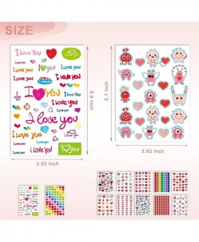 Valentines Day Stickers 544Pcs Valentines Heart Stickers Love Decorative Sticker (12 Sheets) Pack 02 $13.56 - Kids' Stickers