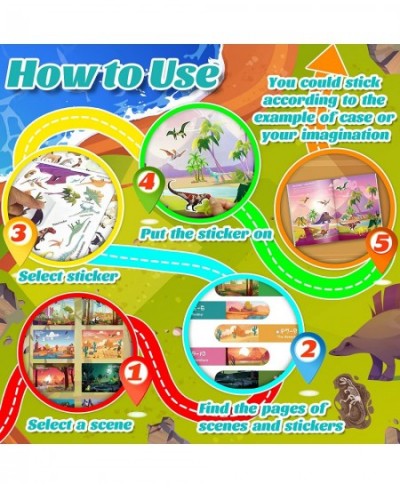 Sticker Books for Kids 2-4 Learning Toys Sticker Books for Toddlers 1-3 Busy Farm Universe Dinosaur Ocean and Animals 5 Theme...