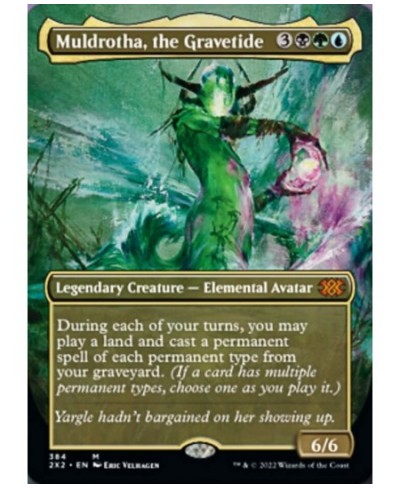 Magic: the Gathering - Muldrotha The Gravetide (384) - Borderless - Double Masters 2022 $17.03 - Trading Cards & Accessories