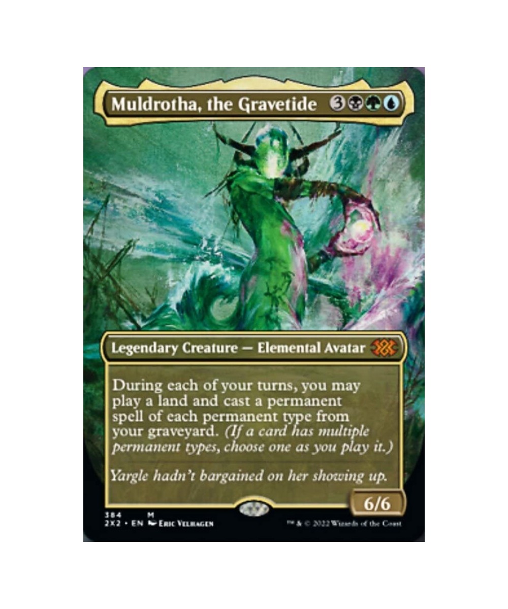 Magic: the Gathering - Muldrotha The Gravetide (384) - Borderless - Double Masters 2022 $17.03 - Trading Cards & Accessories