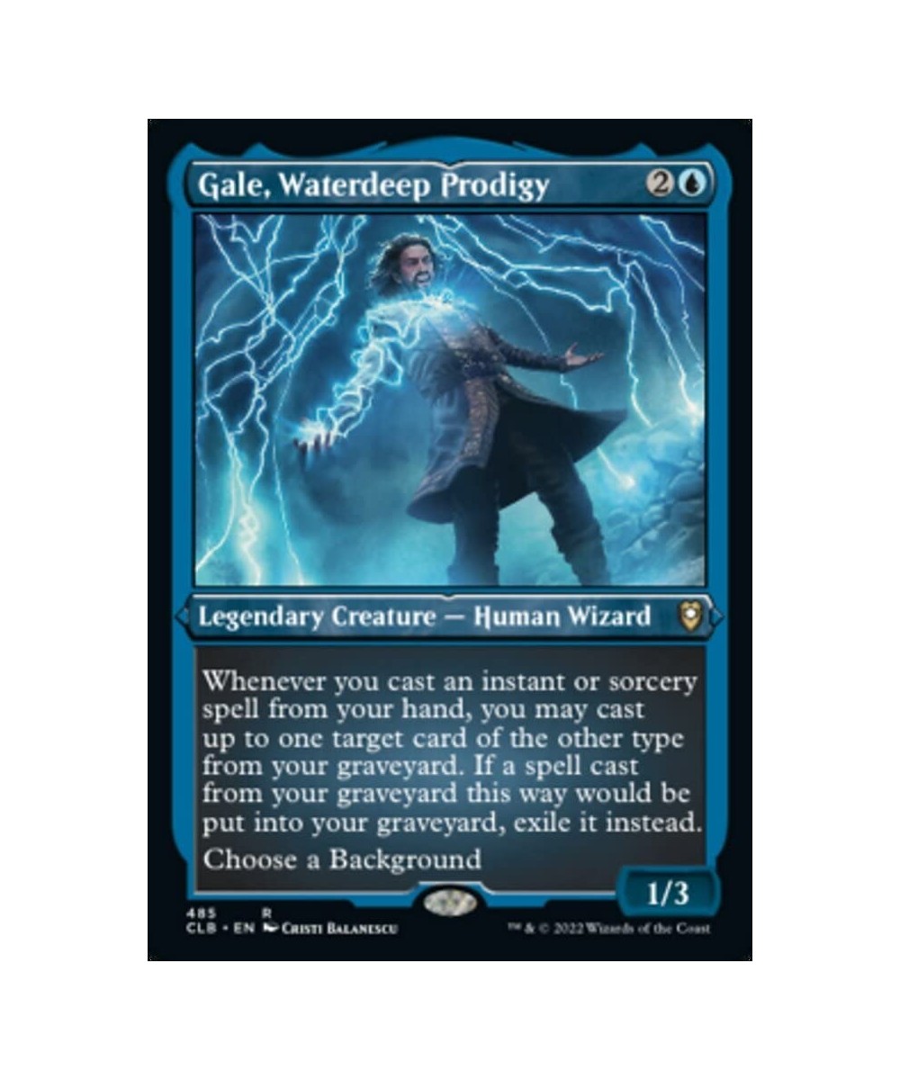 Magic: the Gathering - Gale Waterdeep Prodigy (485) - Etched - Foil - Battle for Baldur's Gate $12.65 - Trading Cards & Acces...