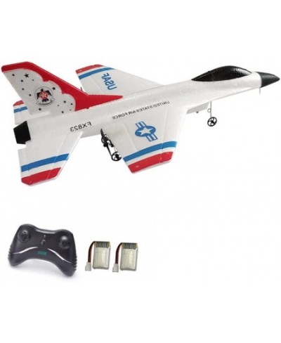 RC Airplane 2.4GHz 2 Channel Remote Control Plane with Gyro and 2 Batteries (35 Mins) Easy to Fly F-16 Model for Adults Begin...