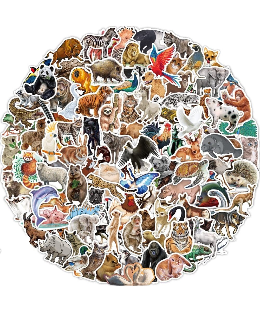 160 Pcs Funny Rainforest Animal Vinyl Stickers for Kids Teachers Students Zoo Animal Waterproof Water Bottle Stickers for Lap...