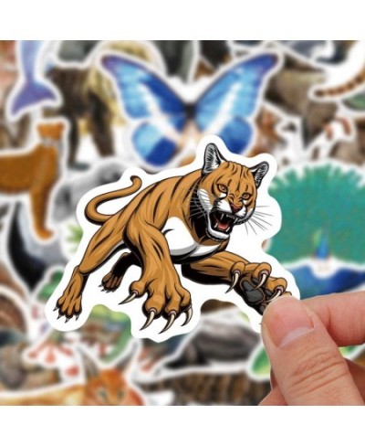 160 Pcs Funny Rainforest Animal Vinyl Stickers for Kids Teachers Students Zoo Animal Waterproof Water Bottle Stickers for Lap...