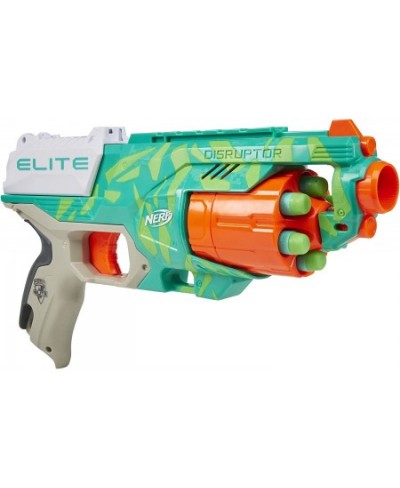 Elite Digital Target Blue/Orange & Elite Disruptor Blaster Dynamic Green - 6-Dart Rotating Drum 6 Official Elite Darts Slam F...