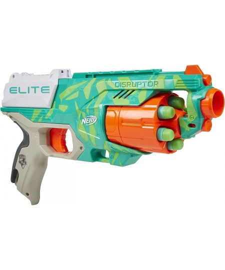 Elite Digital Target Blue/Orange & Elite Disruptor Blaster Dynamic Green - 6-Dart Rotating Drum 6 Official Elite Darts Slam F...