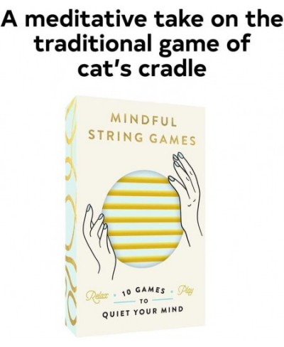 Mindful String Games: 15 Games to Quiet Your Mind (1- or 2-Person Meditation Activities Using String Cat’s Cradle & Other Str...