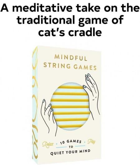 Mindful String Games: 15 Games to Quiet Your Mind (1- or 2-Person Meditation Activities Using String Cat’s Cradle & Other Str...