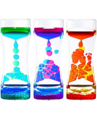 Liquid Motion Bubbler for Kids and Adults 3 Pack Water Timer Fidget Toy Relaxing Oil Desk Décor ADHD Autism Anxiety Stress Ma...