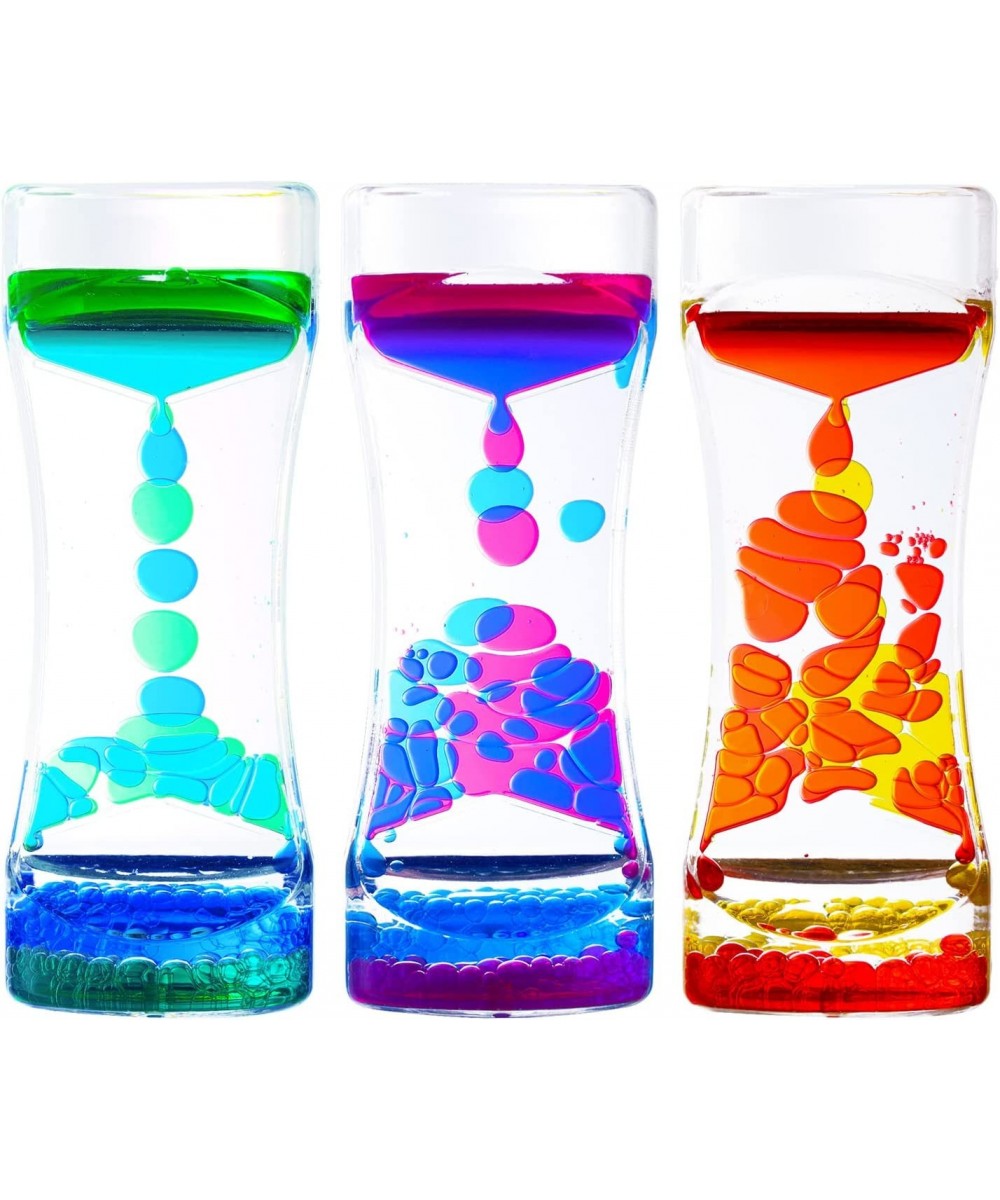 Liquid Motion Bubbler for Kids and Adults 3 Pack Water Timer Fidget Toy Relaxing Oil Desk Décor ADHD Autism Anxiety Stress Ma...