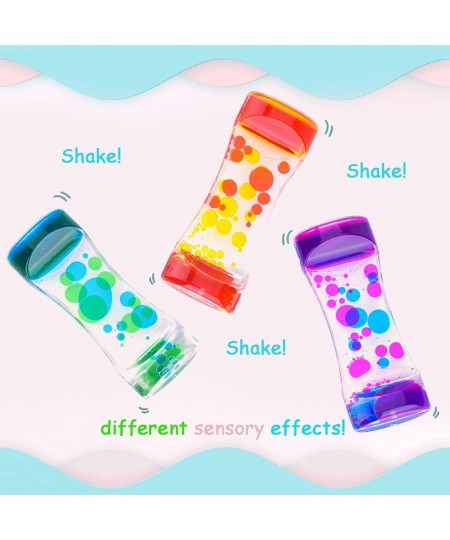 Liquid Motion Bubbler for Kids and Adults 3 Pack Water Timer Fidget Toy Relaxing Oil Desk Décor ADHD Autism Anxiety Stress Ma...