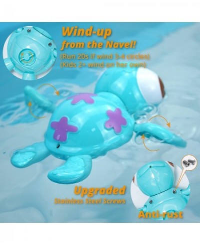 Bath Toys Wind up Swimming Sea Turtles for Kids 18M+ (Blue) $15.62 - Bathtub Toys