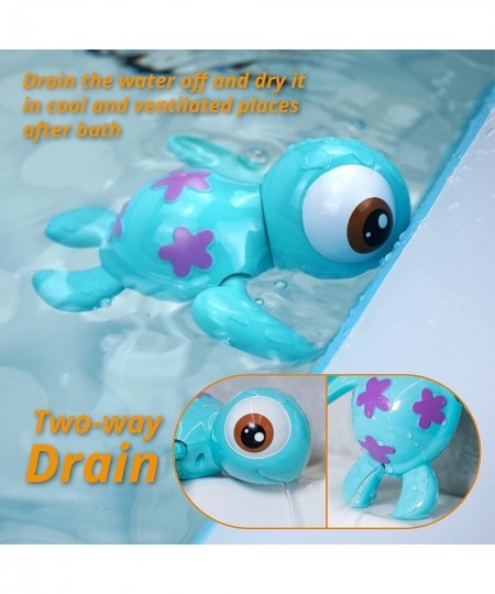 Bath Toys Wind up Swimming Sea Turtles for Kids 18M+ (Blue) $15.62 - Bathtub Toys