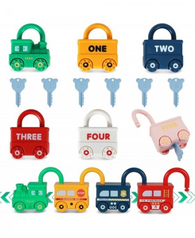 Montessori Toy for 18+ Months Old Toddler Lock and Key Car Toys Sensory Toy Matching & Sorting Toys Early Learning Toy with N...