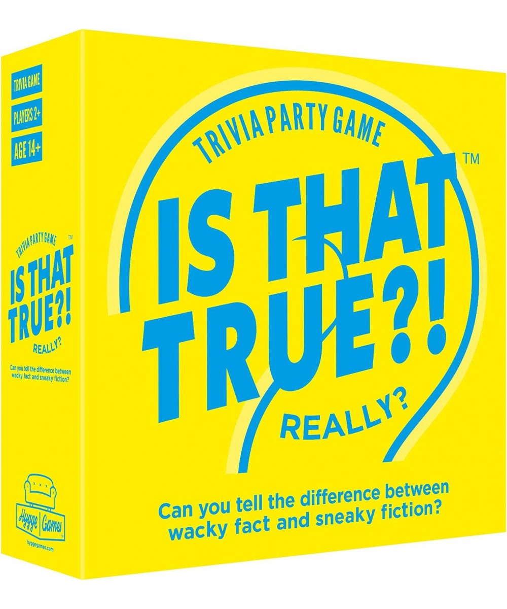 is That True?! – Can You Tell The Difference Between Wacky fact and Sneaky Fiction? – Trivia Party Game Yellow (21125) $37.96...