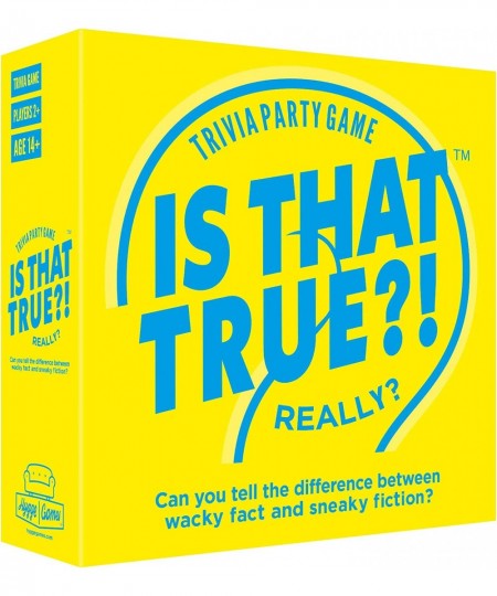 is That True?! – Can You Tell The Difference Between Wacky fact and Sneaky Fiction? – Trivia Party Game Yellow (21125) $37.96...