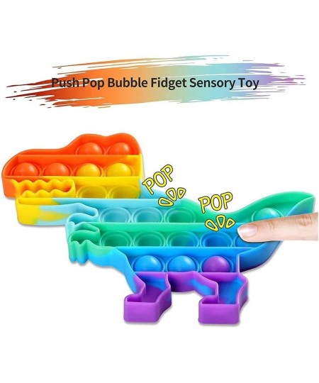 | 5 Pcs Push Pop Bubble Sensory Fidget Toys for Kids Adults Silicone Toy Bubble Popper Stress Anxiety Relief Toys for Autism ...