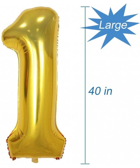 Gold Number 1 Balloon 40 Inch $15.72 - Kids' Party Decorations