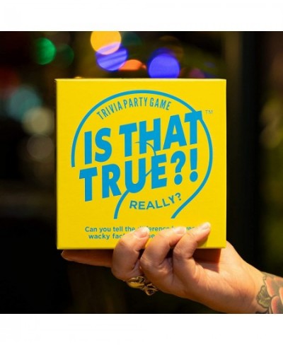 is That True?! – Can You Tell The Difference Between Wacky fact and Sneaky Fiction? – Trivia Party Game Yellow (21125) $37.96...