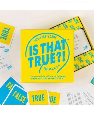 is That True?! – Can You Tell The Difference Between Wacky fact and Sneaky Fiction? – Trivia Party Game Yellow (21125) $37.96...