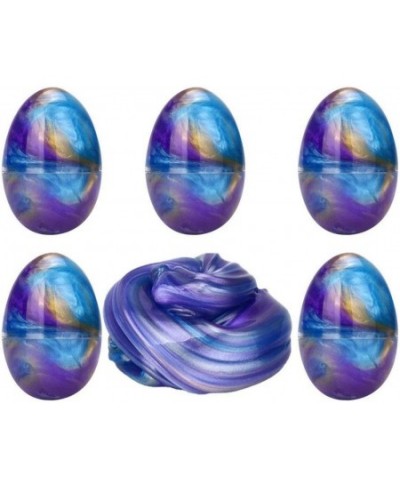 5 Pack Slime Eggs Stress Relief Toys Easter Eggs for Kids Boys Girls Easter Basket Stuffers Gifts Party Favors(Blue+Purple+Go...