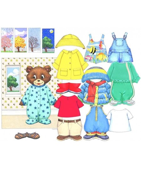 Dress Me Weather Bear Precut (Small precut Cover) $34.28 - Magnetic & Felt Playboards