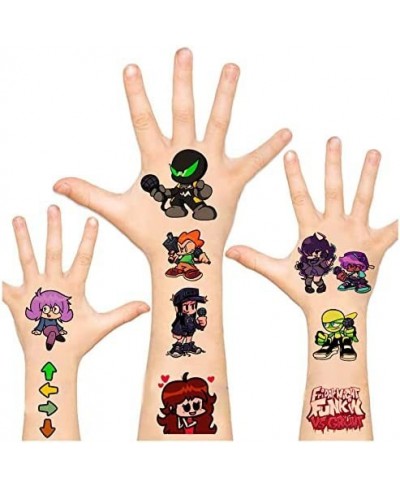 Video Game Party Favor Temporary Tattoos for Friday Night Funkin Halloween Birthday Party Decorations supplies for Kids (10 S...