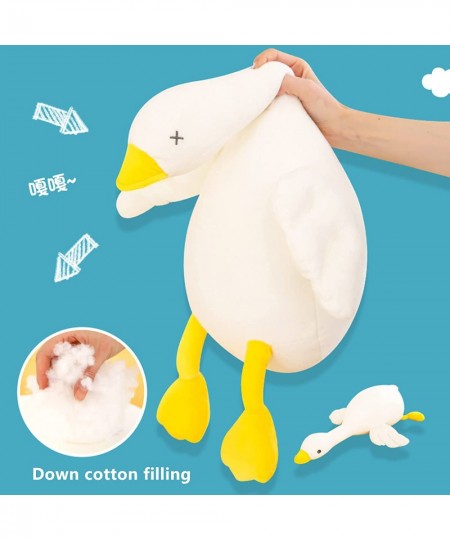 Oversized White Goose Weighted Plush Cute Duck Plush Stuffed Animal Throw Plushie Doll Birthday for Adult Kids Boys Girls (Wh...