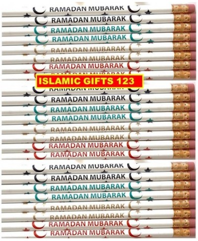 Ramadan Mubarak 49 Pcs-Pencils-Wristbands Stickers(400) Kids Favorite Happy Ramadan Kareem Decoration Arabic Novelty Moroccan...