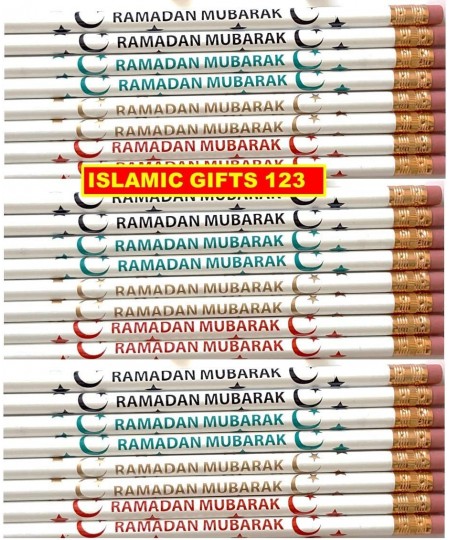 Ramadan Mubarak 49 Pcs-Pencils-Wristbands Stickers(400) Kids Favorite Happy Ramadan Kareem Decoration Arabic Novelty Moroccan...