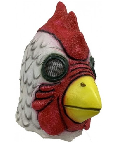 Rooster Cock Mask Full Head Props Cosplay Animal Latex mask for Halloween $66.11 - Kids' Dress-Up Accessories