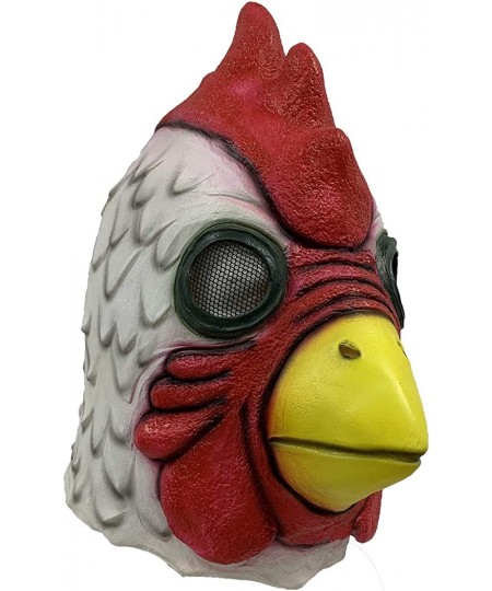 Rooster Cock Mask Full Head Props Cosplay Animal Latex mask for Halloween $66.11 - Kids' Dress-Up Accessories