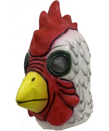 Rooster Cock Mask Full Head Props Cosplay Animal Latex mask for Halloween $66.11 - Kids' Dress-Up Accessories