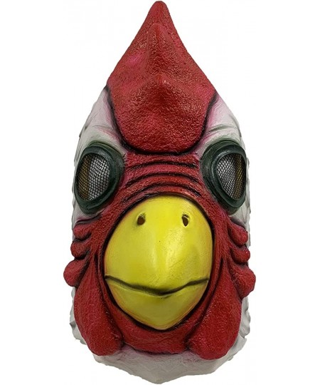 Rooster Cock Mask Full Head Props Cosplay Animal Latex mask for Halloween $66.11 - Kids' Dress-Up Accessories