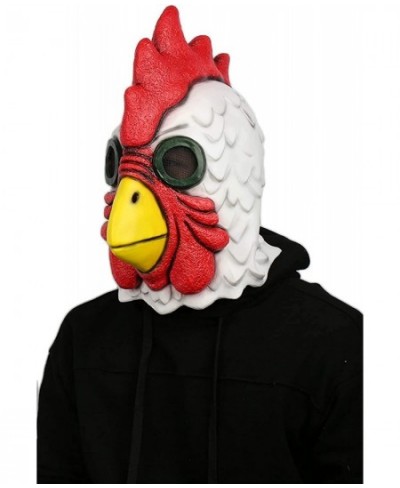 Rooster Cock Mask Full Head Props Cosplay Animal Latex mask for Halloween $66.11 - Kids' Dress-Up Accessories