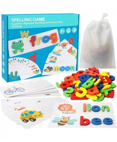 Preschool Learning Educational Toy See & Spell Matching Letter Toy Shape & Color Recognition Game Preschool Learning Activiti...