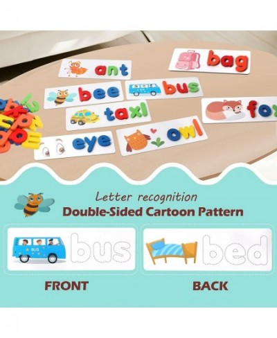 Preschool Learning Educational Toy See & Spell Matching Letter Toy Shape & Color Recognition Game Preschool Learning Activiti...