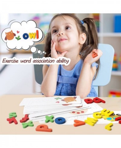 Preschool Learning Educational Toy See & Spell Matching Letter Toy Shape & Color Recognition Game Preschool Learning Activiti...