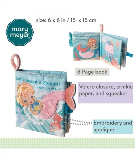 Touch & Feel Soft Cloth Book with Crinkle Paper and Squeaker Marina Mermaid $24.97 - Baby Teether Toys