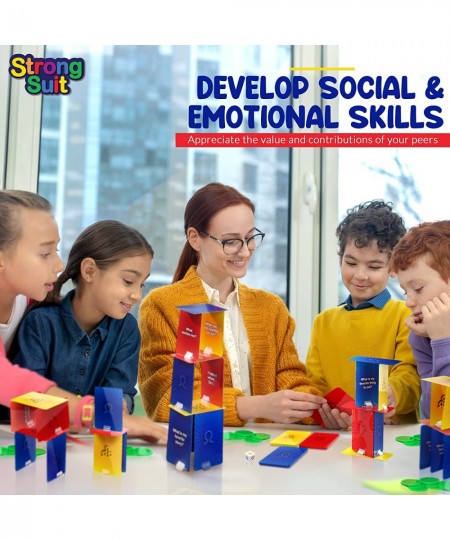 The Tower of Self Esteem CBT Play Therapy Game for Kids Teens | Tools to Boost Social Skills Creativity Emotion Regulation Mi...