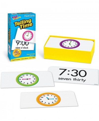 Trend Enterprises: Telling Time Skill Drill Flash Cards Exciting Way for Everyone to Learn Time in Words Numerals & Analog Gr...