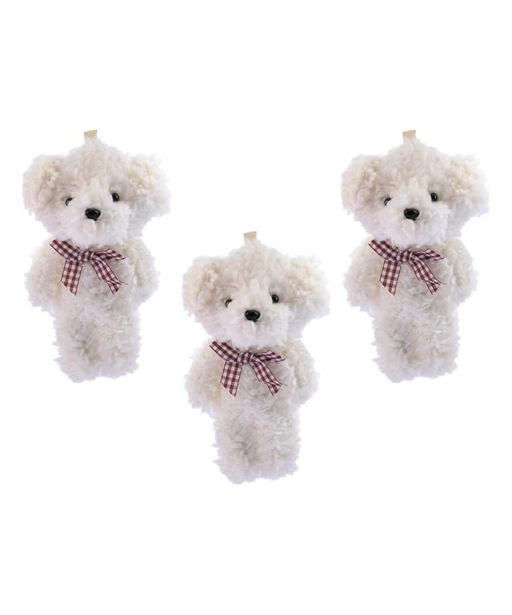 3pcs Stuffed Animals Key Chain Pendants Teddy Bear Keychain Plush Christmas Bear Tree Pendant Mini Bear Doll Stuffed Toy for ...