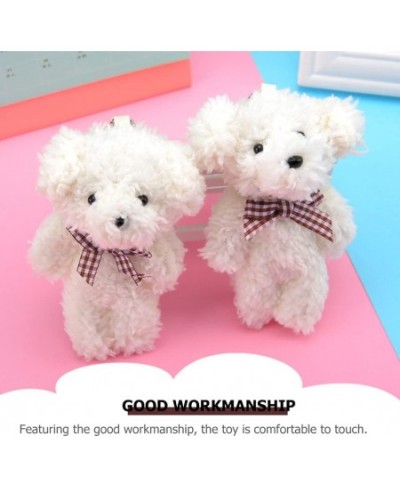 3pcs Stuffed Animals Key Chain Pendants Teddy Bear Keychain Plush Christmas Bear Tree Pendant Mini Bear Doll Stuffed Toy for ...