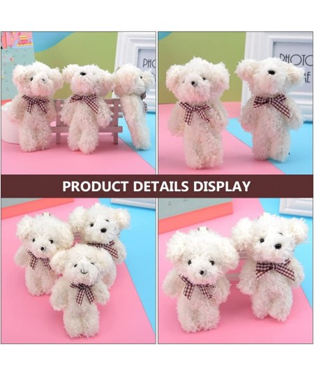 3pcs Stuffed Animals Key Chain Pendants Teddy Bear Keychain Plush Christmas Bear Tree Pendant Mini Bear Doll Stuffed Toy for ...