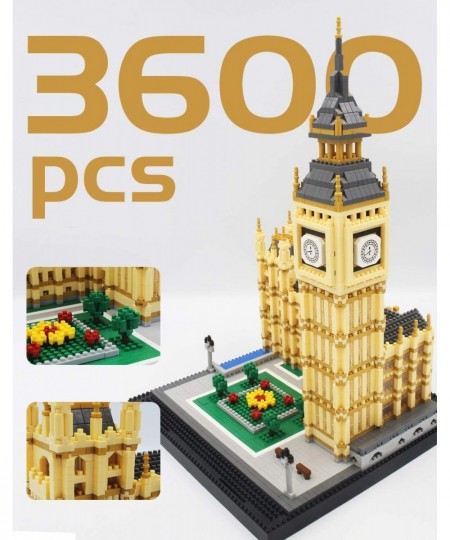 Real Big Ben Micro Building Blocks Set (3600PCS) - World Famous Architectural Model Toys Gifts for Kid and Adult $79.63 - Toy...