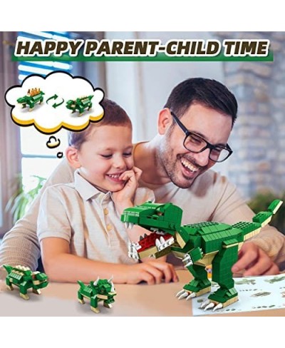 Dinosaur Toys for Kids 8-12 1000 Pcs Dinosaur Building Blocks Set 6 in 1 STEM Educational Dinosaur Building Toys for 6-10 Boy...