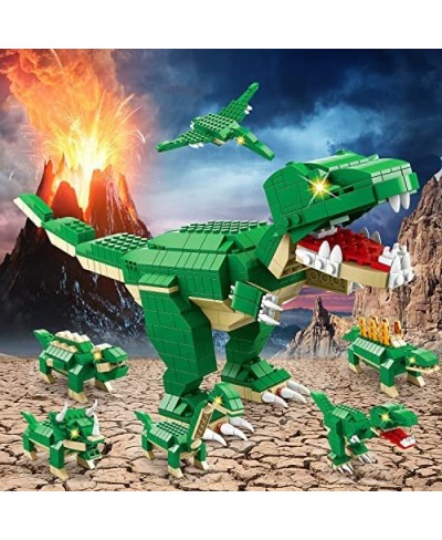 Dinosaur Toys for Kids 8-12 1000 Pcs Dinosaur Building Blocks Set 6 in 1 STEM Educational Dinosaur Building Toys for 6-10 Boy...