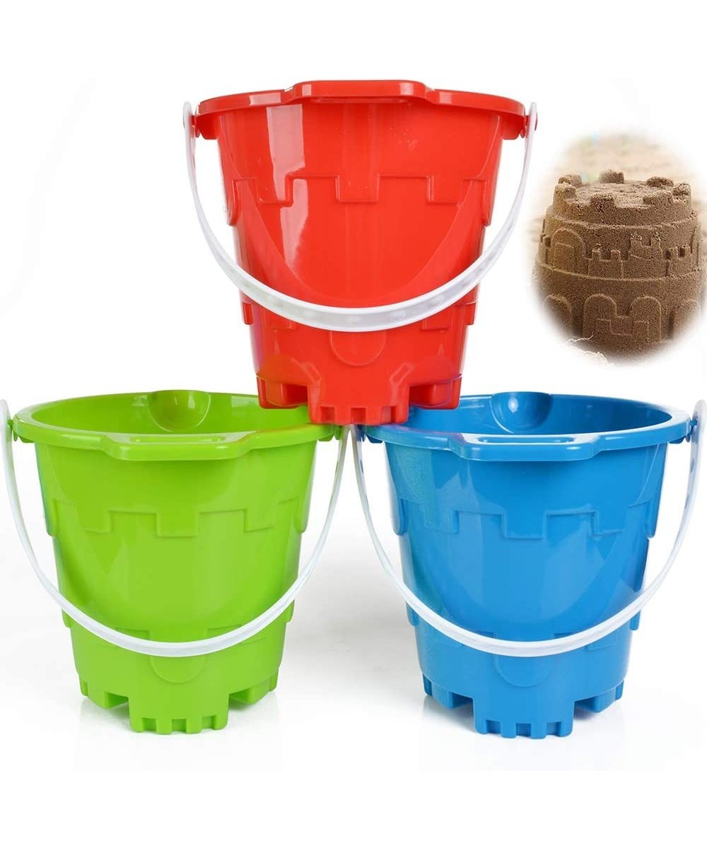 Jumbo Castle Model Beach Gear 7" Large Sand Buckets Pails Beach Water Pool Gardening Bath Toy Environmentally ABS Durable Thi...