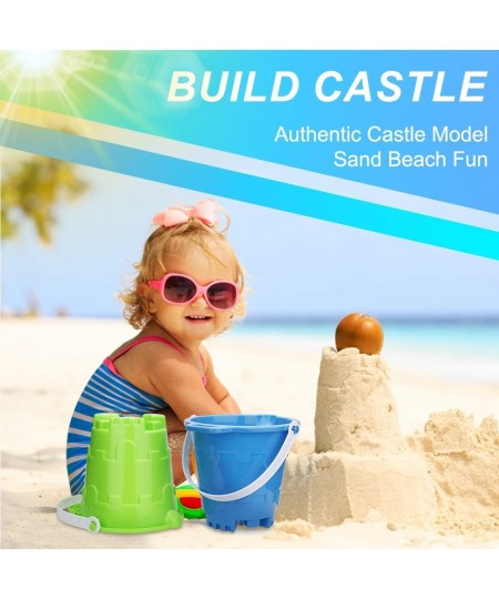 Jumbo Castle Model Beach Gear 7" Large Sand Buckets Pails Beach Water Pool Gardening Bath Toy Environmentally ABS Durable Thi...